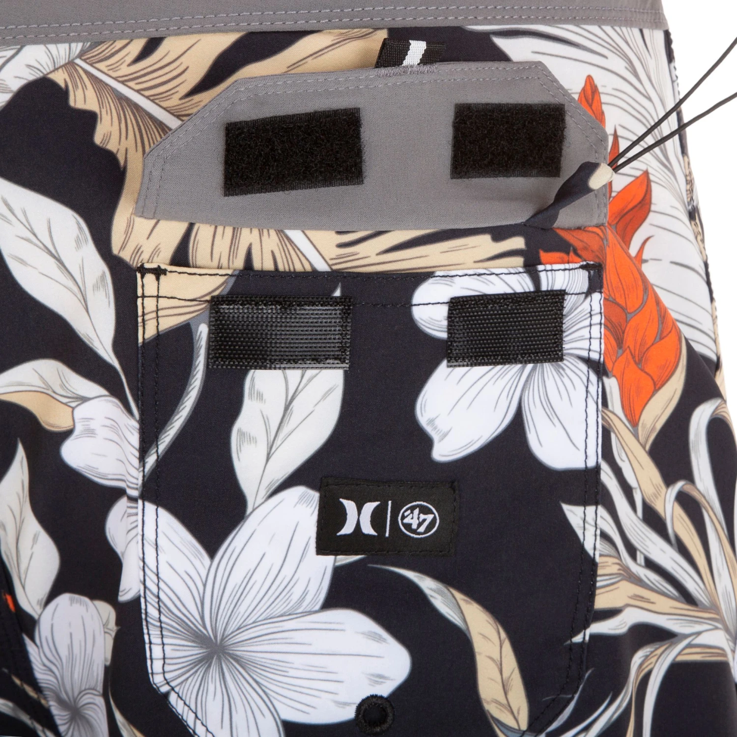 Hurley X '47 Men's San Francisco Giants Black 20" Phantom Board Shorts For Men 9 Hurley X '47 Men's San Francisco Giants Black 20" Phantom Board Shorts For Men - Image 7