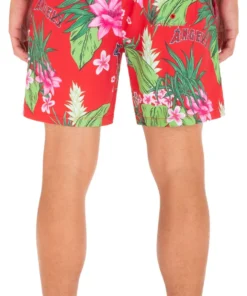 Hurley X '47 Men's Los Angeles Angels Red 17" Cannonball Board Shorts For Men -Deals The Tropi Trend Store unnamed file 1457