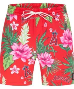 Hurley X '47 Men's Los Angeles Angels Red 17" Cannonball Board Shorts For Men -Deals The Tropi Trend Store unnamed file 1458