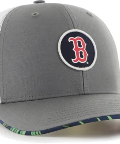 Hurley X '47 Men's Boston Red Sox Dark Gray Paradise MVP Adjustable Hat For Men