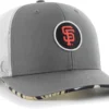 Hurley X '47 Men's San Francisco Giants Dark Gray Paradise MVP Adjustable Hat For Men