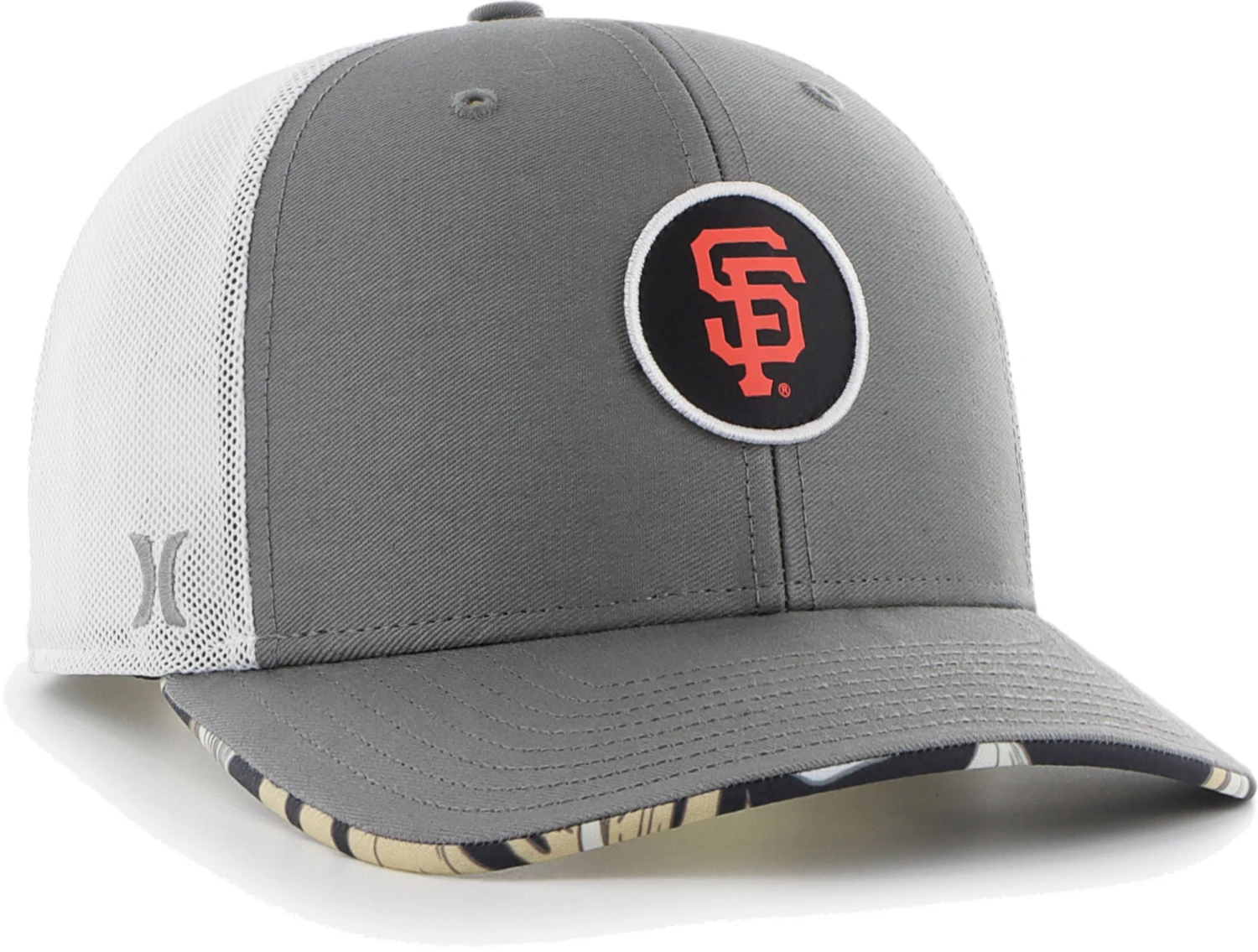 Hurley X '47 Men's San Francisco Giants Dark Gray Paradise MVP Adjustable Hat For Men 2 Hurley X '47 Men's San Francisco Giants Dark Gray Paradise MVP Adjustable Hat For Men