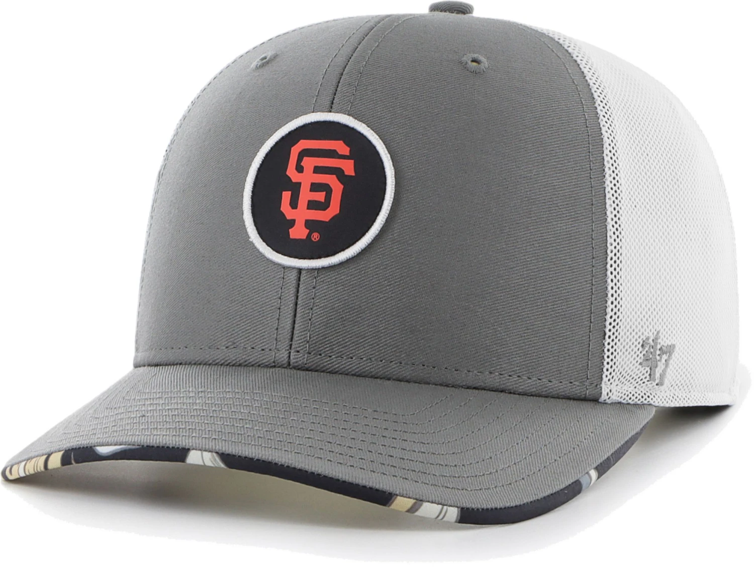 Hurley X '47 Men's San Francisco Giants Dark Gray Paradise MVP Adjustable Hat For Men 3 Hurley X '47 Men's San Francisco Giants Dark Gray Paradise MVP Adjustable Hat For Men - Image 2