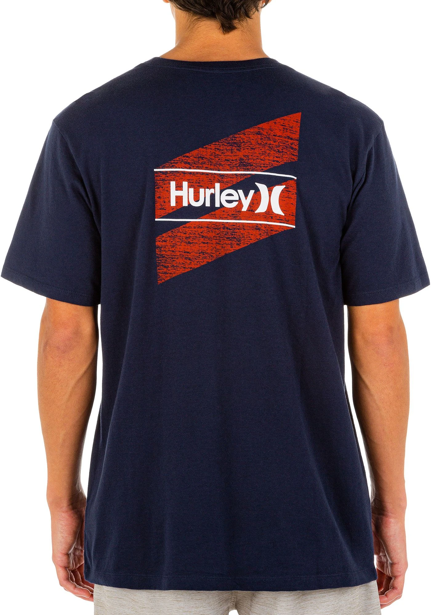 Hurley Everyday Washed American OAO Slashed T-Shirt For Men University Red Heather 3 Hurley Everyday Washed American OAO Slashed T-Shirt For Men University Red Heather
