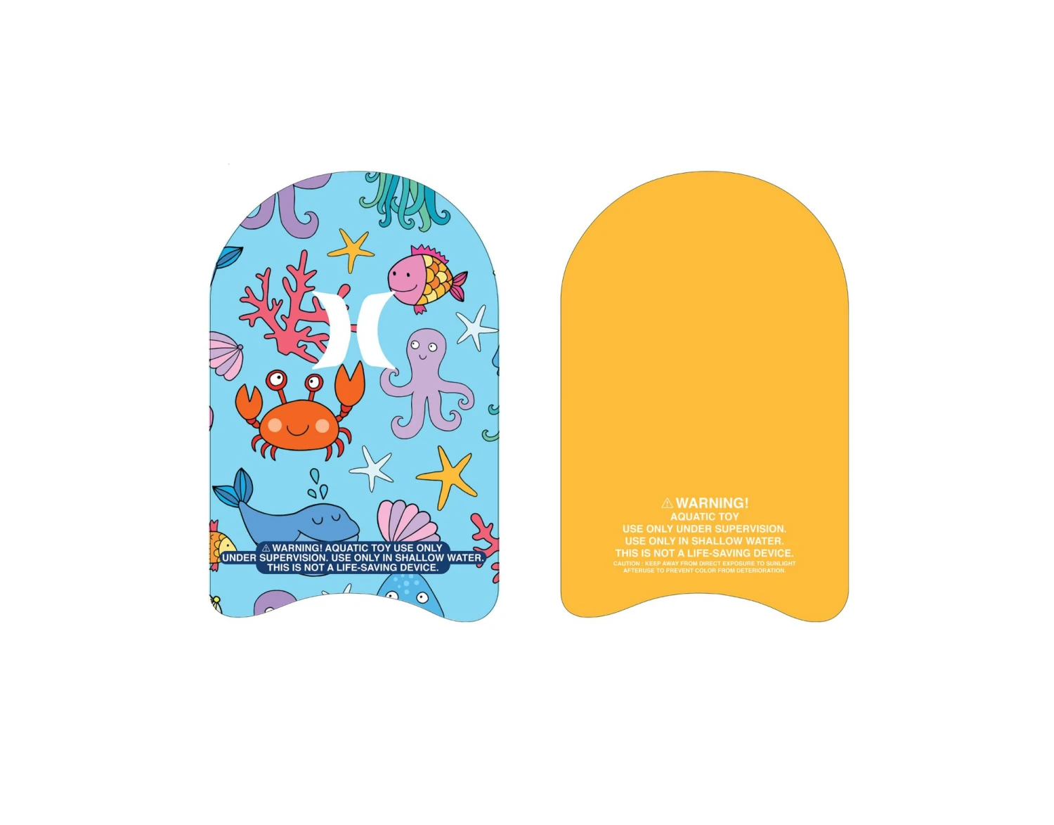 Hurley 18" Kick Board For Unisex Blue Critters 2 Hurley 18" Kick Board For Unisex Blue Critters