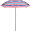 Hurley 7' Beach Umbrella For Unisex Bombay Stripe/sherbet
