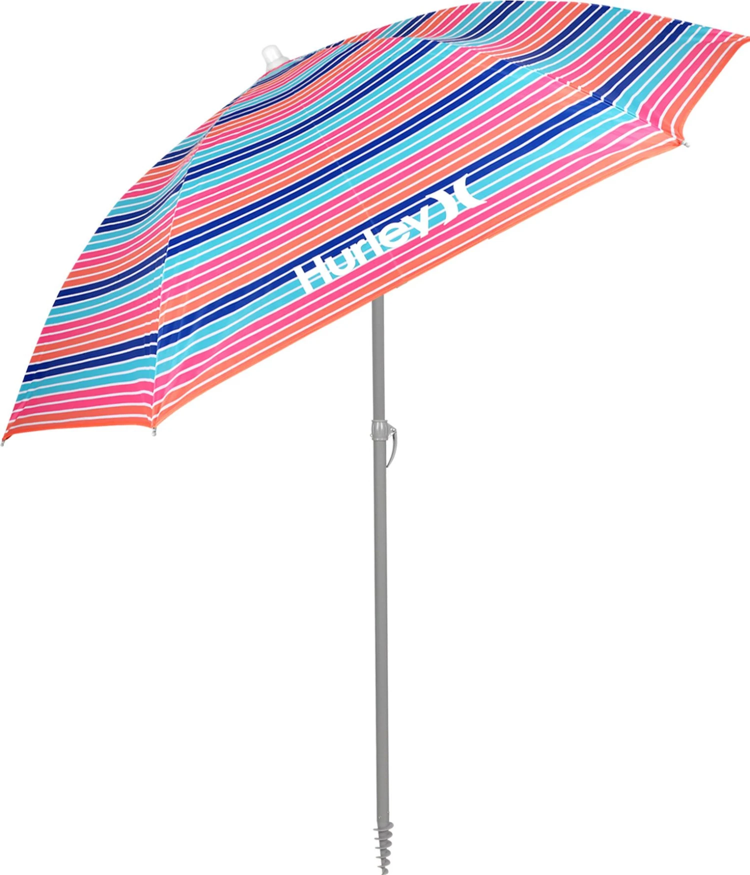 Hurley 7' Beach Umbrella For Unisex Bombay Stripe/sherbet 3 Hurley 7' Beach Umbrella For Unisex Bombay Stripe/sherbet - Image 2