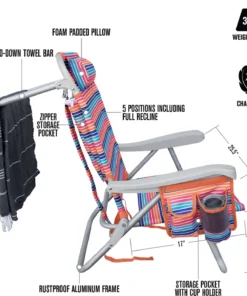 Hurley Deluxe Backpack Chair For Unisex Palm/blue -Deals The Tropi Trend Store unnamed file 236