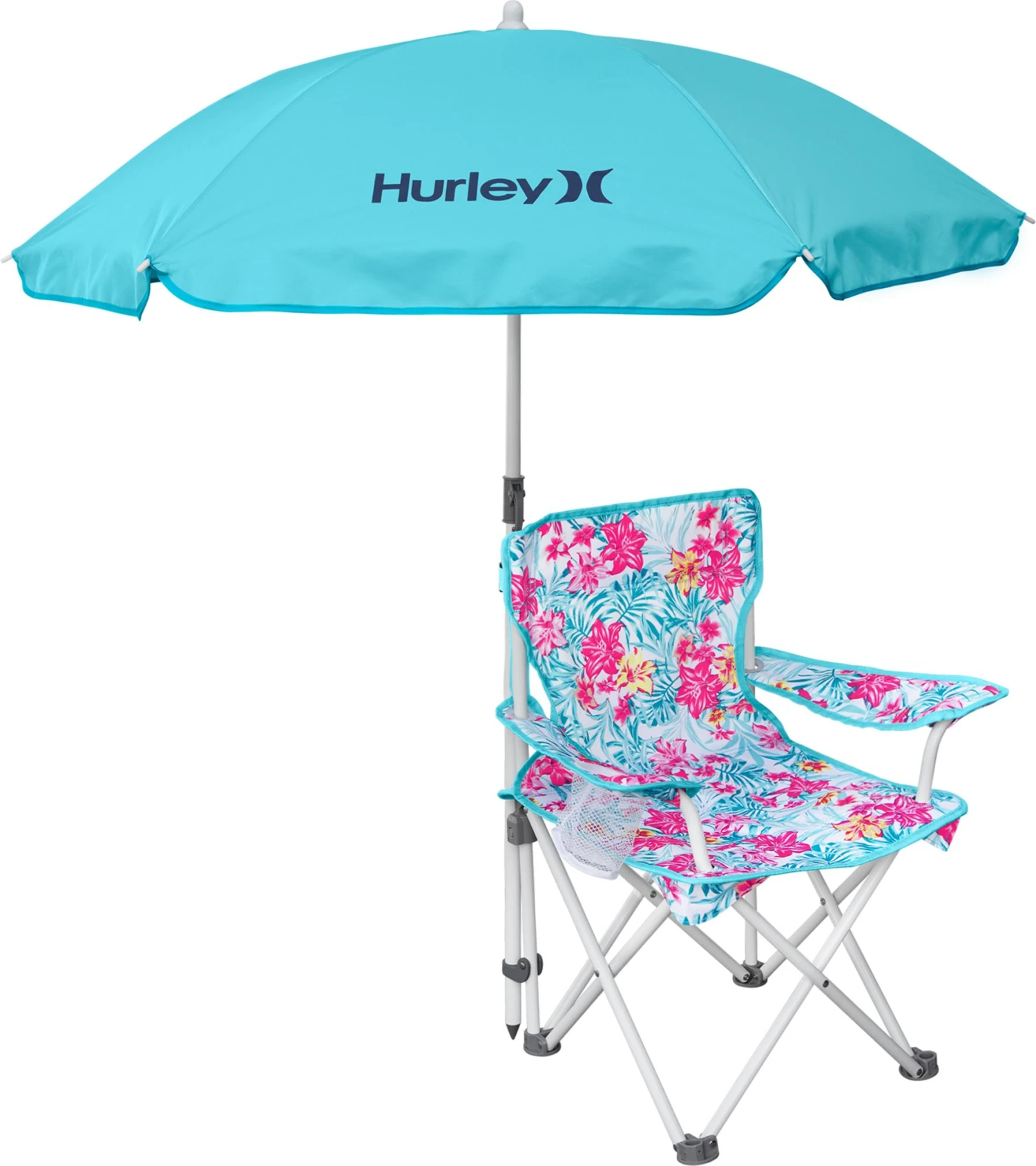 Hurley Kids' Quad Chair With Umbrella For Unisex Lily Aqua 3 Hurley Kids' Quad Chair With Umbrella For Unisex Lily Aqua