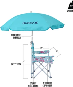 Hurley Kids' Quad Chair With Umbrella For Unisex Lily Aqua 13 Hurley Kids' Quad Chair With Umbrella For Unisex Lily Aqua -Deals The Tropi Trend Store unnamed file 294