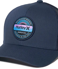 Hurley Men's Label Trucker Hat For Men Obsidian