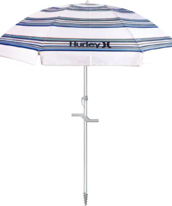Hurley 8' Beach Umbrella For Unisex Bronzed Blue