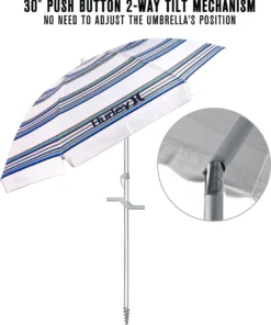 Hurley 8' Beach Umbrella For Unisex Bronzed Blue 12 Hurley 8' Beach Umbrella For Unisex Bronzed Blue -Deals The Tropi Trend Store unnamed file 354