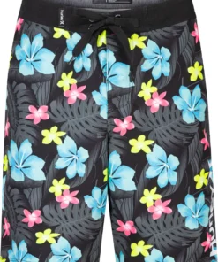 Hurley Boys' Floral Board Shorts For Boys' Black