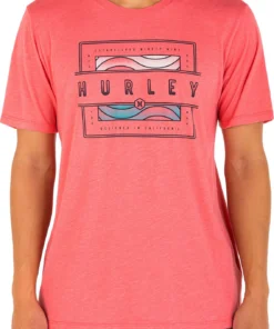 Hurley Men's Sundial Graphic T Shirt For Men Aurora Green Heather