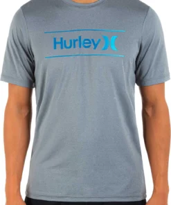 Hurley Men's Gradiation Hybrid Short Sleeve T-Shirt For Men White