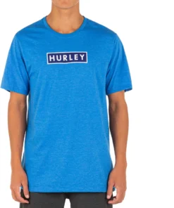 Hurley Men's Box Solid Short Sleeve T-Shirt For Men Obsidian