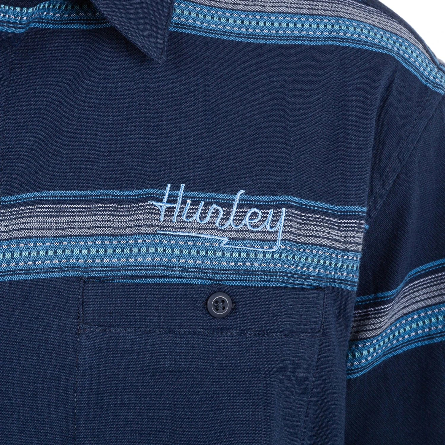 Hurley Men's Miles Stretch Short Sleeve Shirt For Men Summit White 6 Hurley Men's Miles Stretch Short Sleeve Shirt For Men Summit White - Image 4