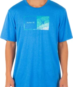 Hurley Men's Halfer Swamis Graphic T-Shirt For Men Pink Foam