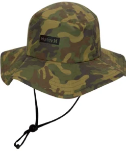Hurley Men's Vagabond Printed Boonie Hat For Men Camo Green