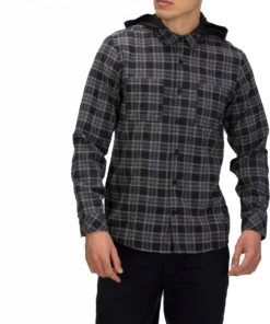 Hurley Men's Crowley Washed Hooded Top For Men Black