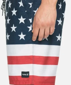 Hurley Men's Patriot 17" Volley Shorts For Men Gym Red -Deals The Tropi Trend Store unnamed file 508