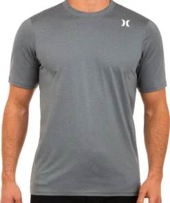 Hurley Men's Icon Heather Surf T-Shirt For Men Smoke Grey