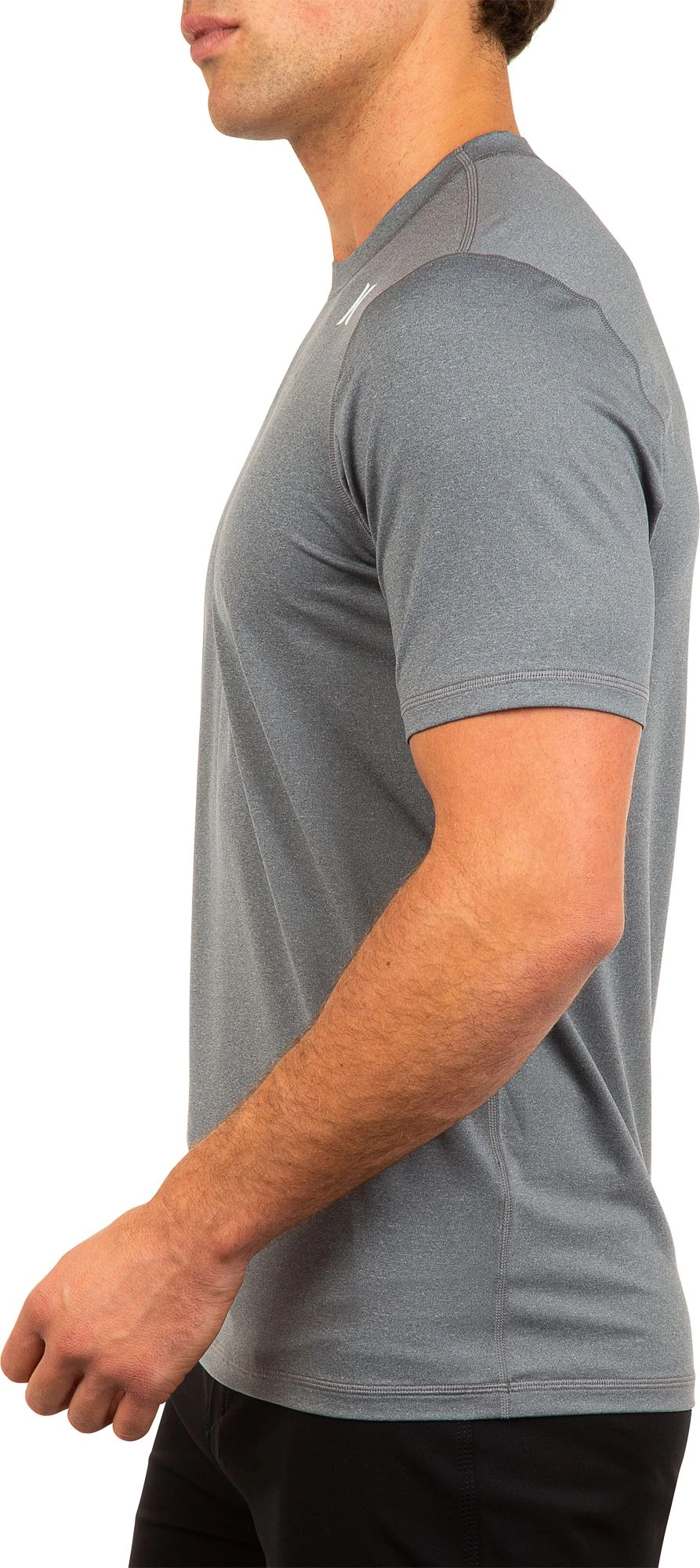 Hurley Men's Icon Heather Surf T-Shirt For Men Smoke Grey 5 Hurley Men's Icon Heather Surf T-Shirt For Men Smoke Grey - Image 3