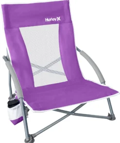 Hurley Low Sling Folding Beach Chair For Unisex Violet