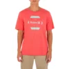 Hurley Men's Natural Short Sleeve Graphic T-Shirt For Men Optic Red Heather -Deals The Tropi Trend Store unnamed file 569