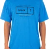 Hurley Men's Pop Bar Graphic T-Shirt For Men Lt Photo Blue Htr