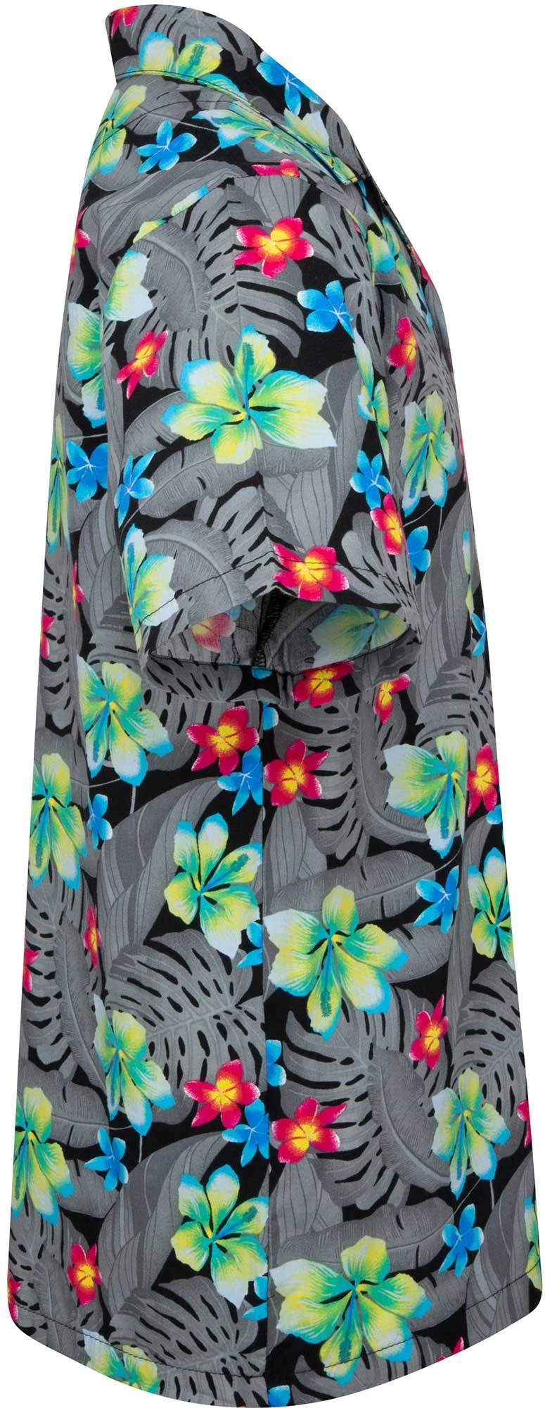 Hurley Boys' Tropical Printed Hawaiian Shirt For Boys' Black 5 Hurley Boys' Tropical Printed Hawaiian Shirt For Boys' Black - Image 3