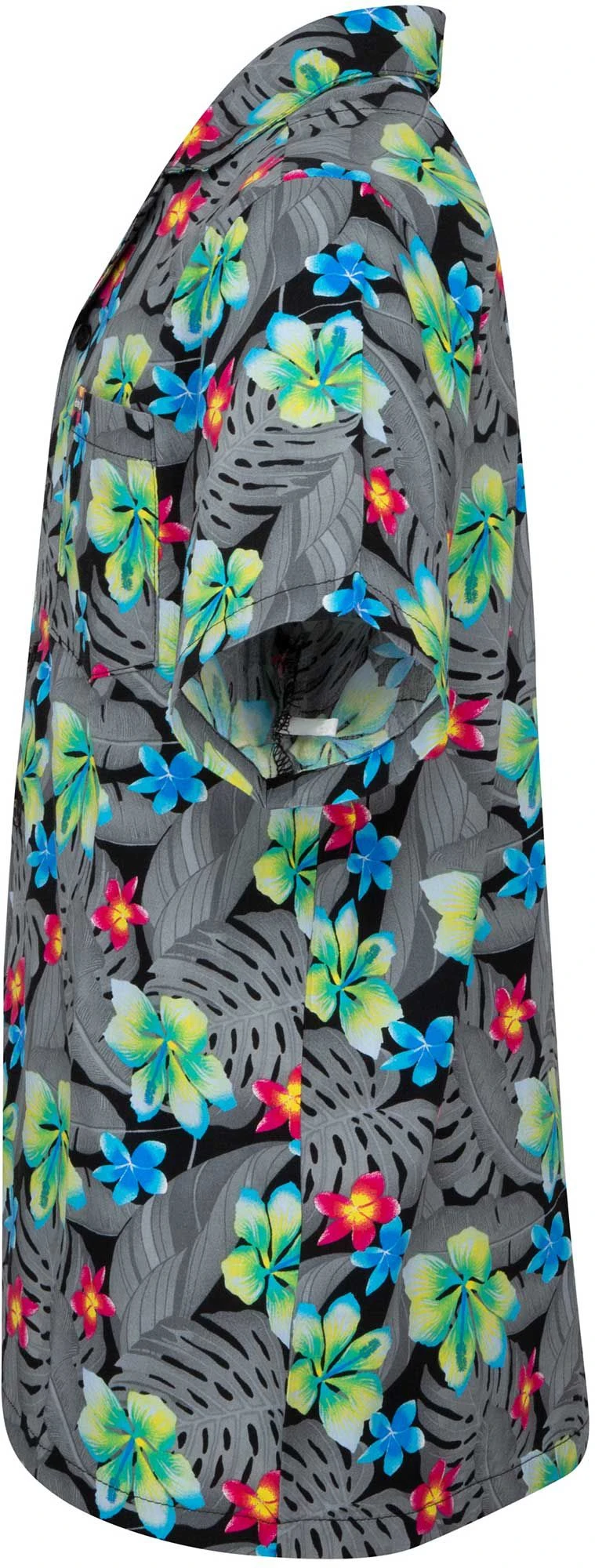 Hurley Boys' Tropical Printed Hawaiian Shirt For Boys' Black 6 Hurley Boys' Tropical Printed Hawaiian Shirt For Boys' Black - Image 4