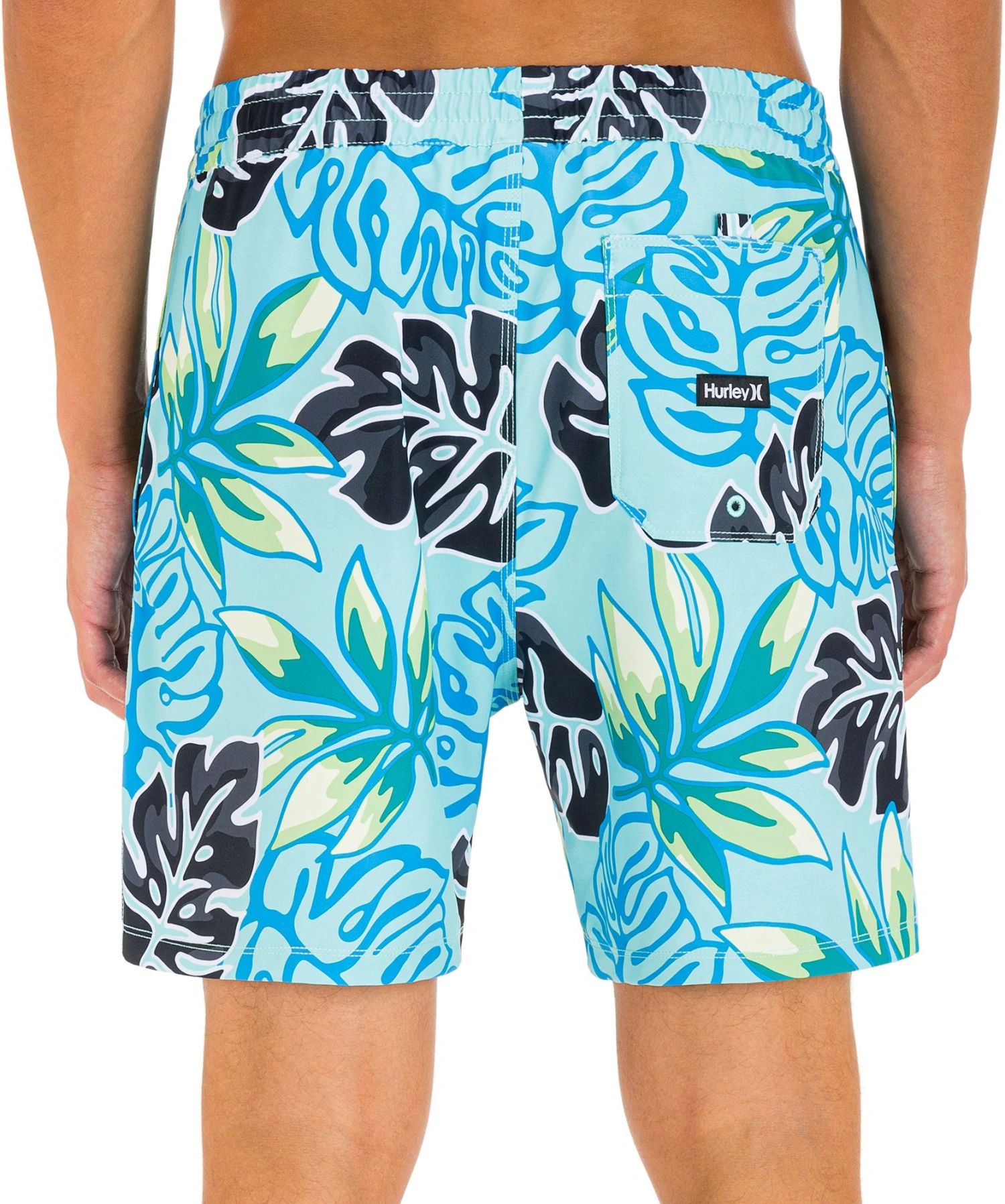 Hurley Men's Cannonball 17" Volley Swim Shorts For Men Aura Green 4 Hurley Men's Cannonball 17" Volley Swim Shorts For Men Aura Green - Image 2