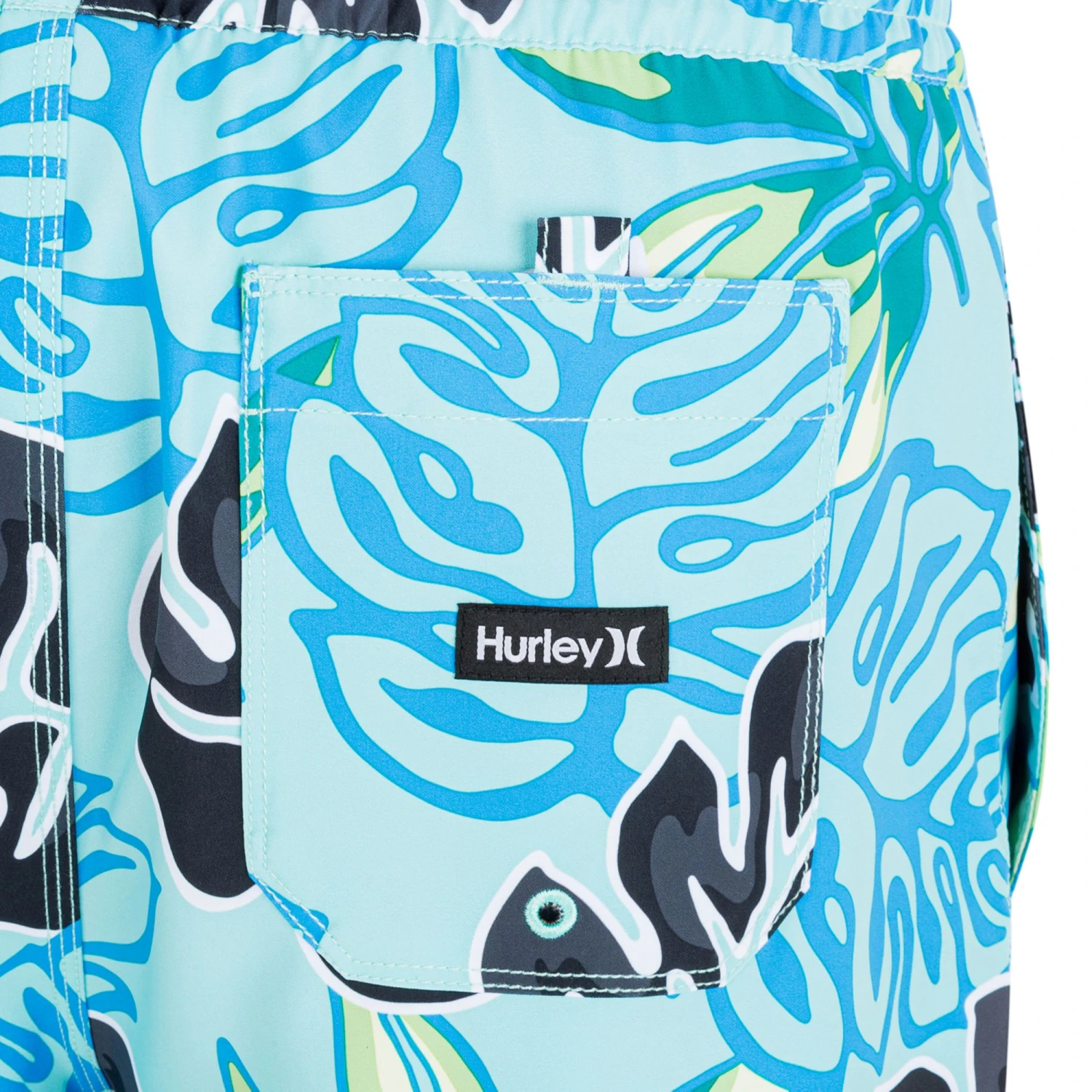 Hurley Men's Cannonball 17" Volley Swim Shorts For Men Aura Green 6 Hurley Men's Cannonball 17" Volley Swim Shorts For Men Aura Green - Image 4