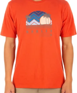 Hurley Men's Everyday Washed A Far Graphic T-Shirt For Men Martian Sunrise