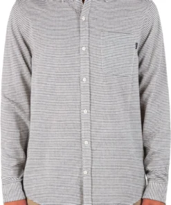 Hurley Men's Portland Flannel Long Sleeve Shirt For Men Redstone