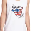 Hurley Men's Everyday Washed Shaka Stripes Tank For Men White