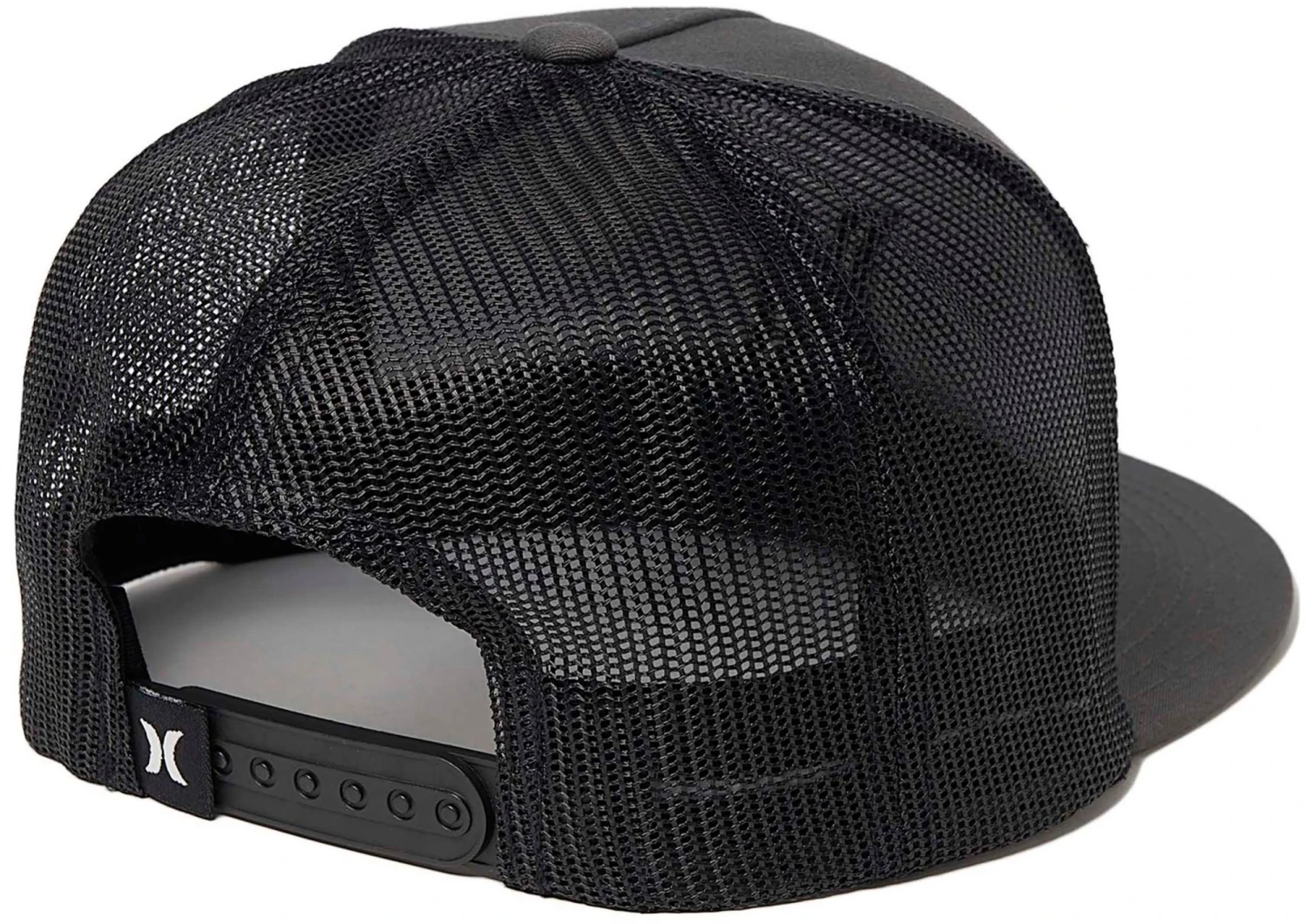 Hurley Men's Icon Solid Flat Trucker Hat For Men Dark Grey 4 Hurley Men's Icon Solid Flat Trucker Hat For Men Dark Grey - Image 2
