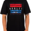 Hurley Men's Washed USA Bars Short Sleeve Shirt For Men Black