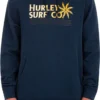 Hurley Men's Wavy Days Summer Pullover Hoodie For Men Armory Navy -Deals The Tropi Trend Store unnamed file 72