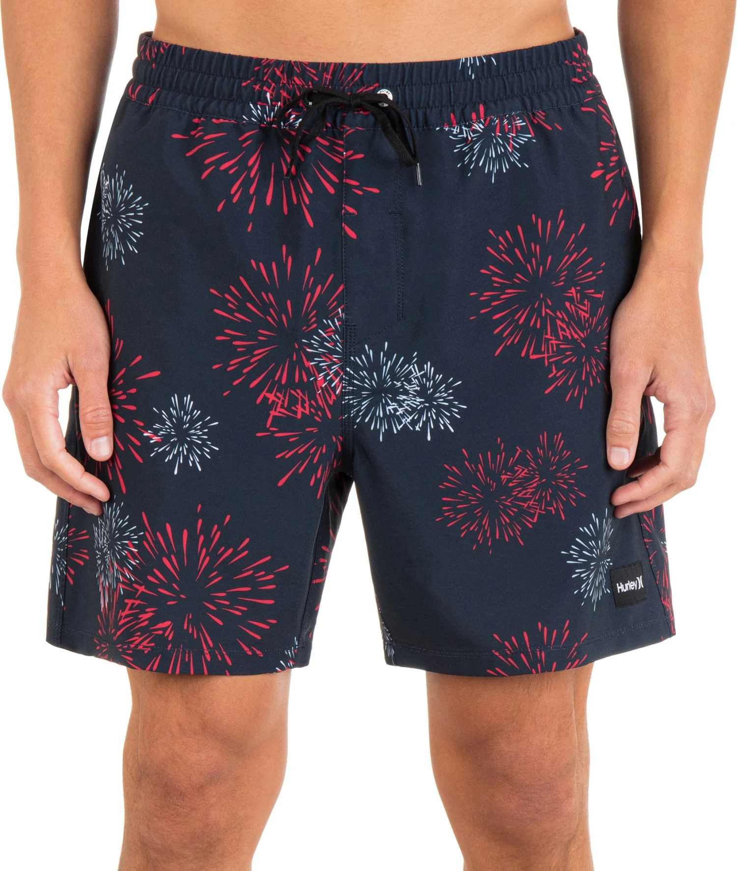 Hurley Men's Fireworks 17" Volley Swim Trunks For Men Gym Red 3 Hurley Men's Fireworks 17" Volley Swim Trunks For Men Gym Red