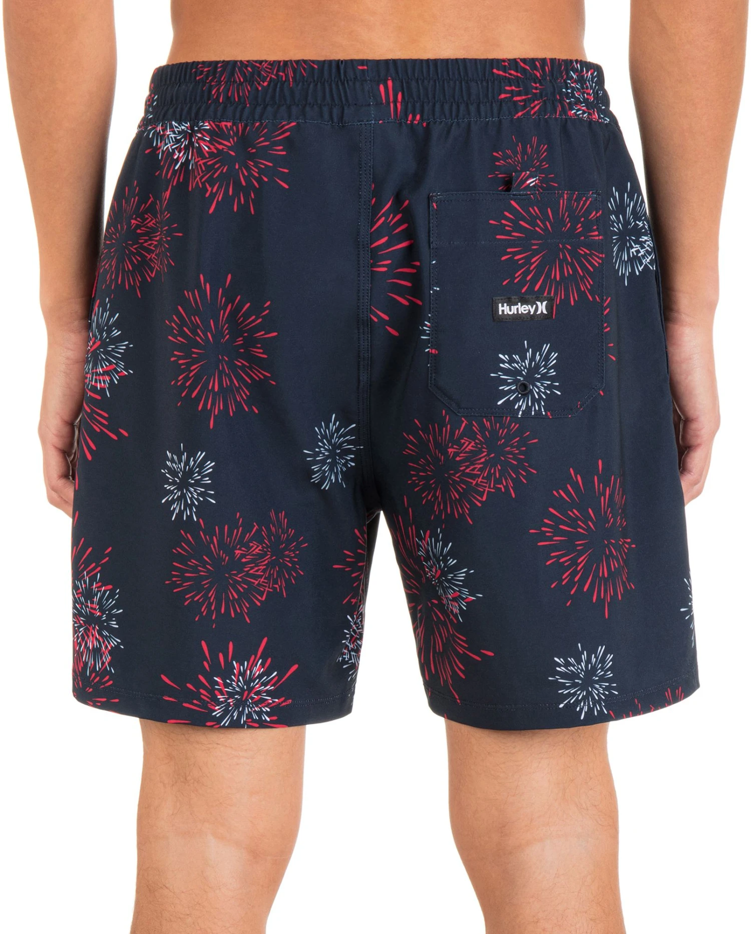 Hurley Men's Fireworks 17" Volley Swim Trunks For Men Gym Red 4 Hurley Men's Fireworks 17" Volley Swim Trunks For Men Gym Red - Image 2