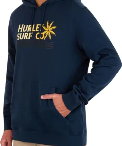 Hurley Men's Wavy Days Summer Pullover Hoodie For Men Armory Navy -Deals The Tropi Trend Store unnamed file 74
