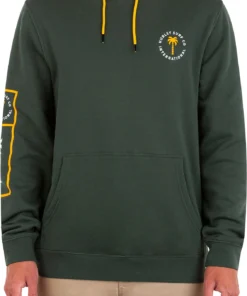 Hurley Men's Icon Palm Summer Pullover Hoodie For Men Galactic Jade