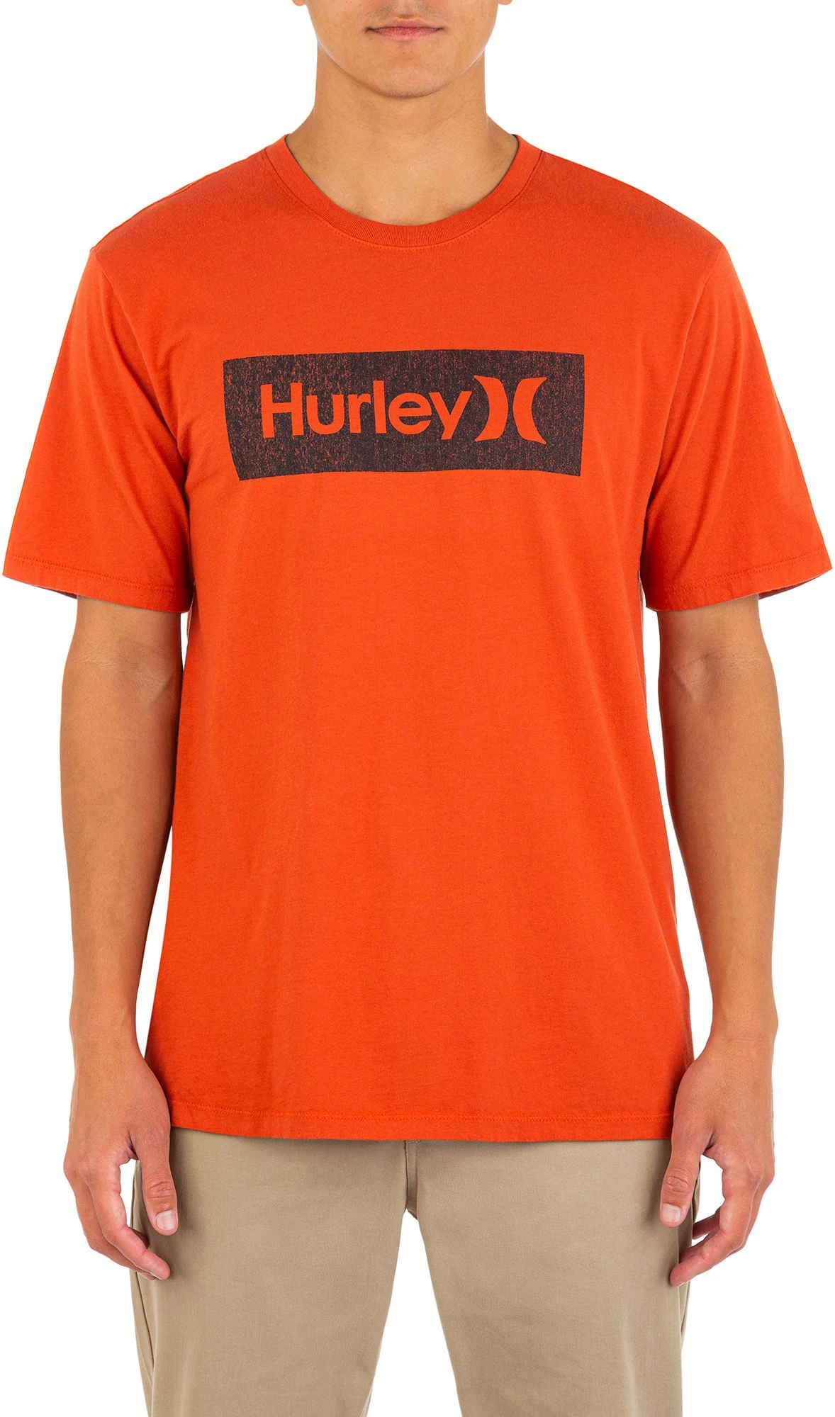 Hurley Men's One And Only Boxed Texture T-Shirt For Men Black 3 Hurley Men's One And Only Boxed Texture T-Shirt For Men Black