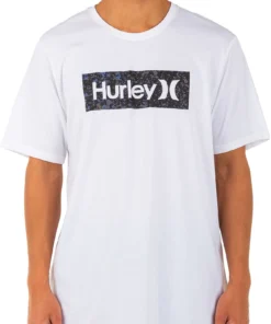Hurley Men's One And Only Crust Short Sleeve T-Shirt For Men White