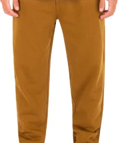 Hurley Men's OAO Solid Summer Fleece Pants For Men Ale Brown