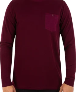 Hurley Men's Felton Thermal Long Sleeve T-Shirt For Men Sequoia