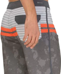 Hurley Men's Phantom Aloha Stripe Board Shorts For Men Dark Grey -Deals The Tropi Trend Store unnamed file 802